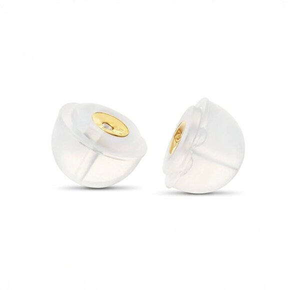 NWT Marielle Genuine Cultured Pearl Studs // 14k Italian Solid Gold (6mm) - Picture 2 of 6